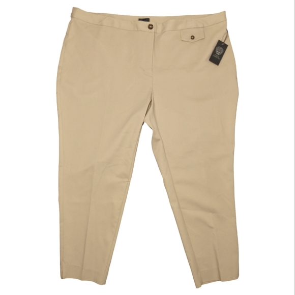 Vince Camuto Plus Size Pants Khaki Haze - Picture 6 of 9